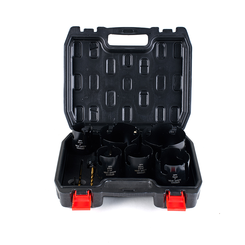 Набор из 9 инструментов для деревообработки, кольцевая пила, сверлильный станок